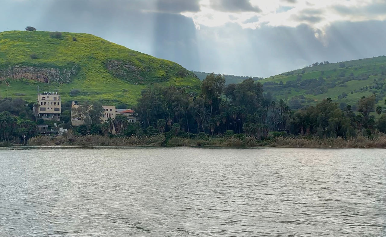 Alan Assad at the Sea of Galilee